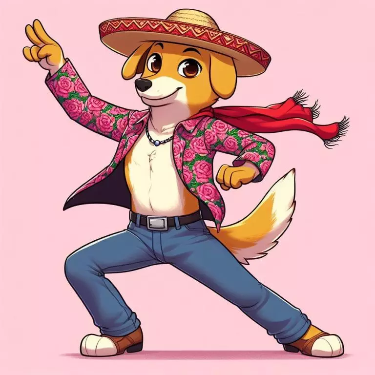 Собака танцует латино!