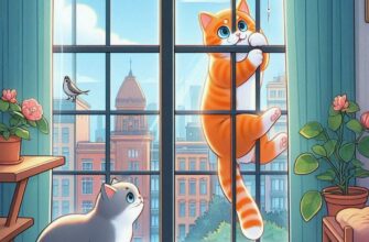 🐱 Кошка застряла в окне: чем это опасно и как такое предотвратить