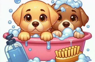 🛁 С какого возраста и как часто купать щенка?