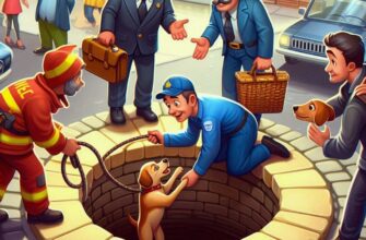 🐕 Спасение собаки из колодца: как прохожие справились с задачей