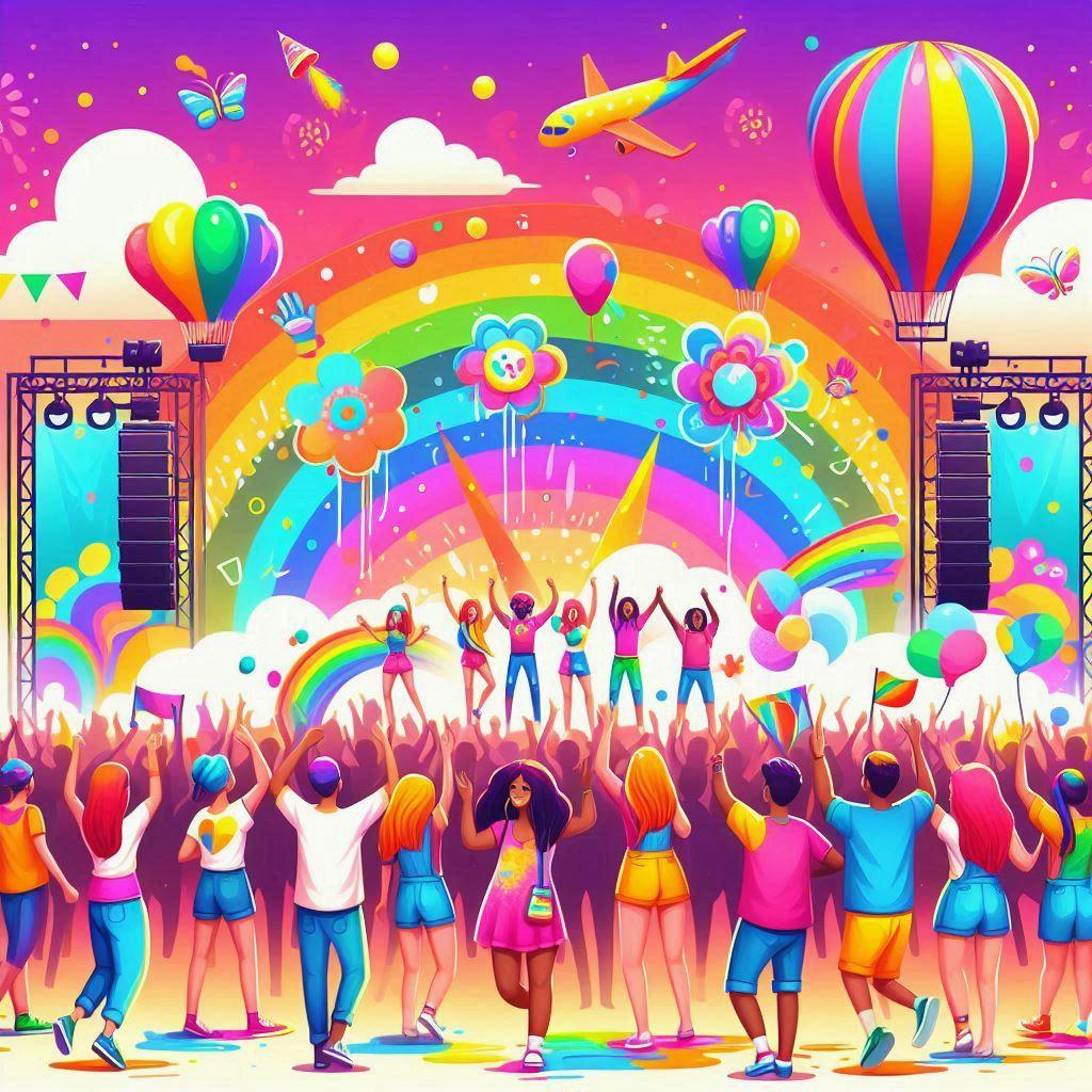 🎉 Приглашаем на самый красочный фестиваль этого лета – HOLI FEST 2022! 👩‍🎤 Выступления музыкальных групп и артистов