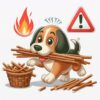⚠️ Деревянные палочки могут быть опасны для вашей собаки