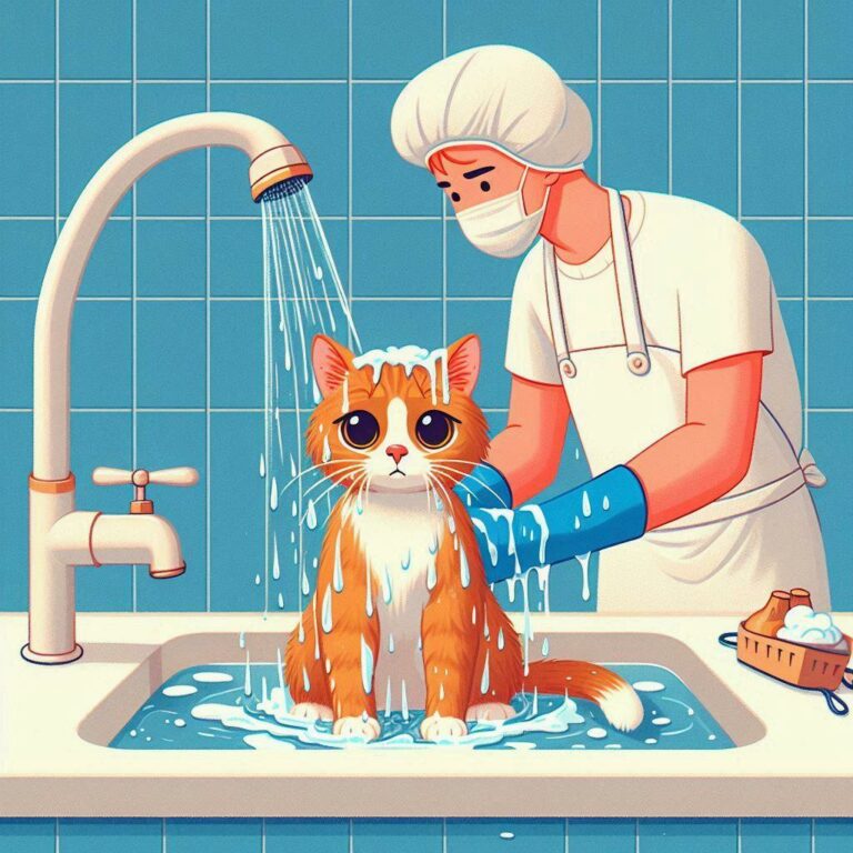 🛁 Как помыть кошку, которая боится воды