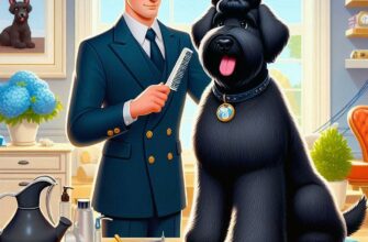 🐕 русский черный терьер: как правильно ухаживать за роскошной собакой