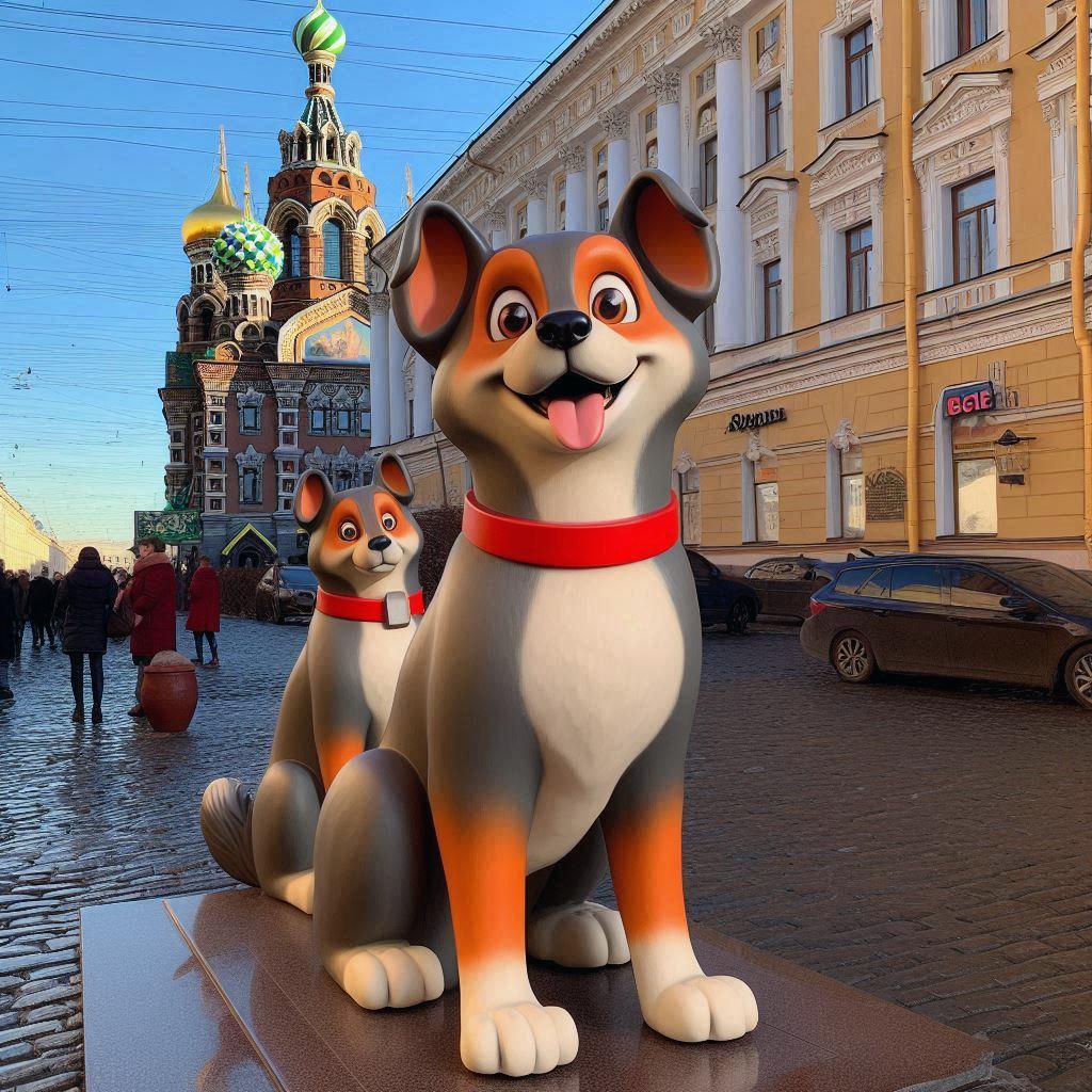 🐕 В Санкт-Петербурге установят памятник псу Бонусу: 🎨 Кто и как создавал скульптуру