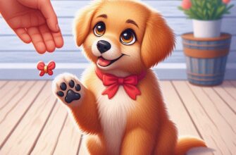🐾 Как научить щенка команде «Дай лапу»?