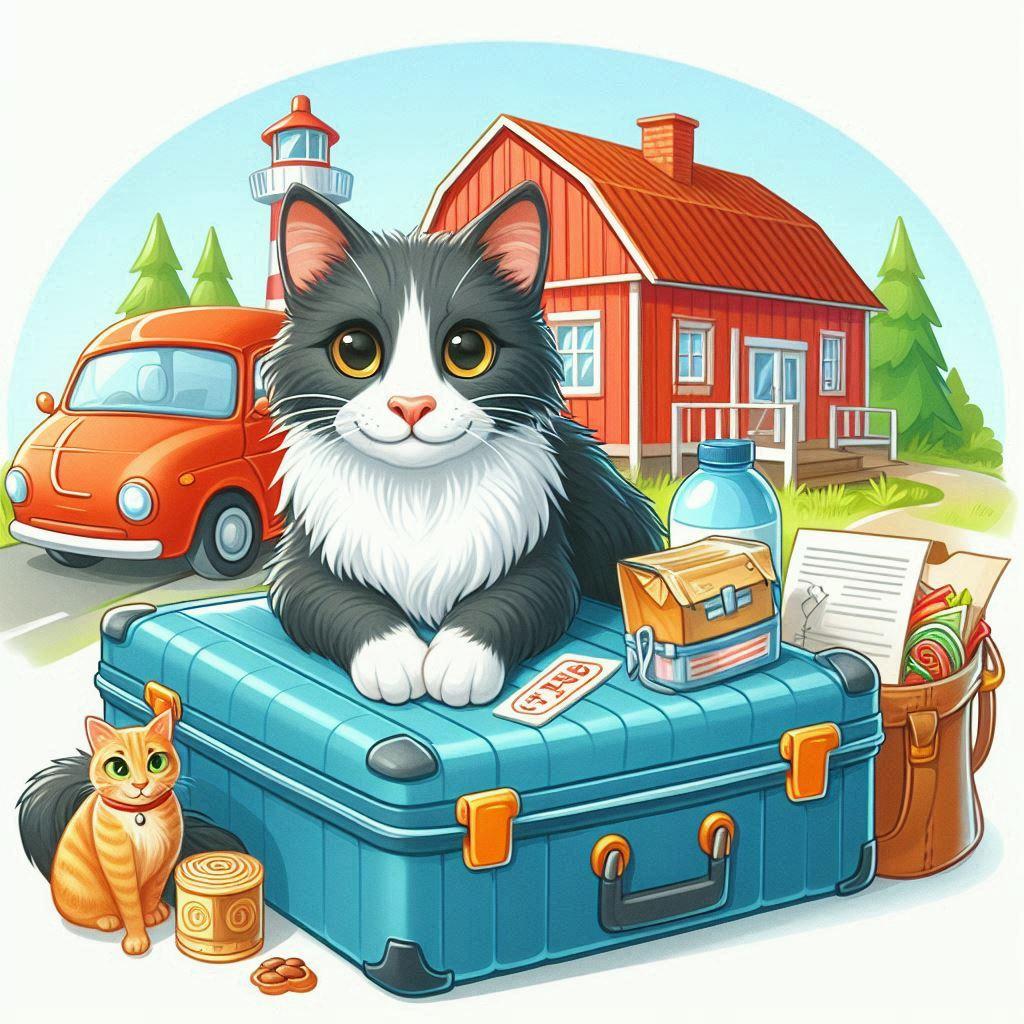 🏡 С кошкой на дачу: как подготовить питомца к поездке: 📦 Что взять с собой для комфорта питомца