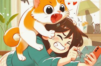 🐾 Кошка прыгает на лицо и кусается: что делать?