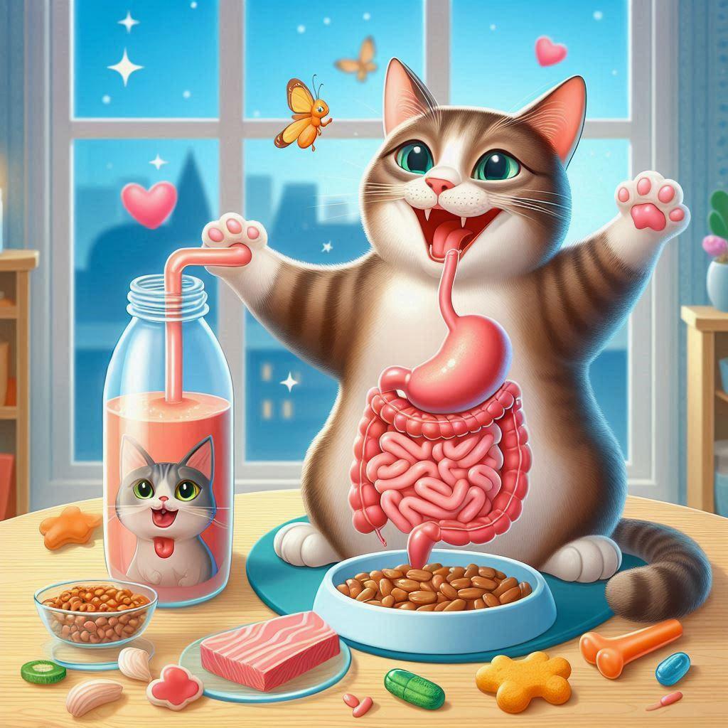 🐱 Чувствительное пищеварение у кошек: что нужно знать: 🍽️ Важность правильного питания