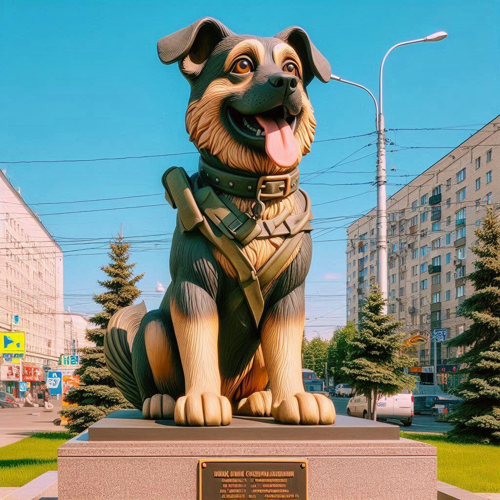 🐕 В Москве установили памятник фронтовой собаке: 🎨 Как выглядит памятник и кто его автор?