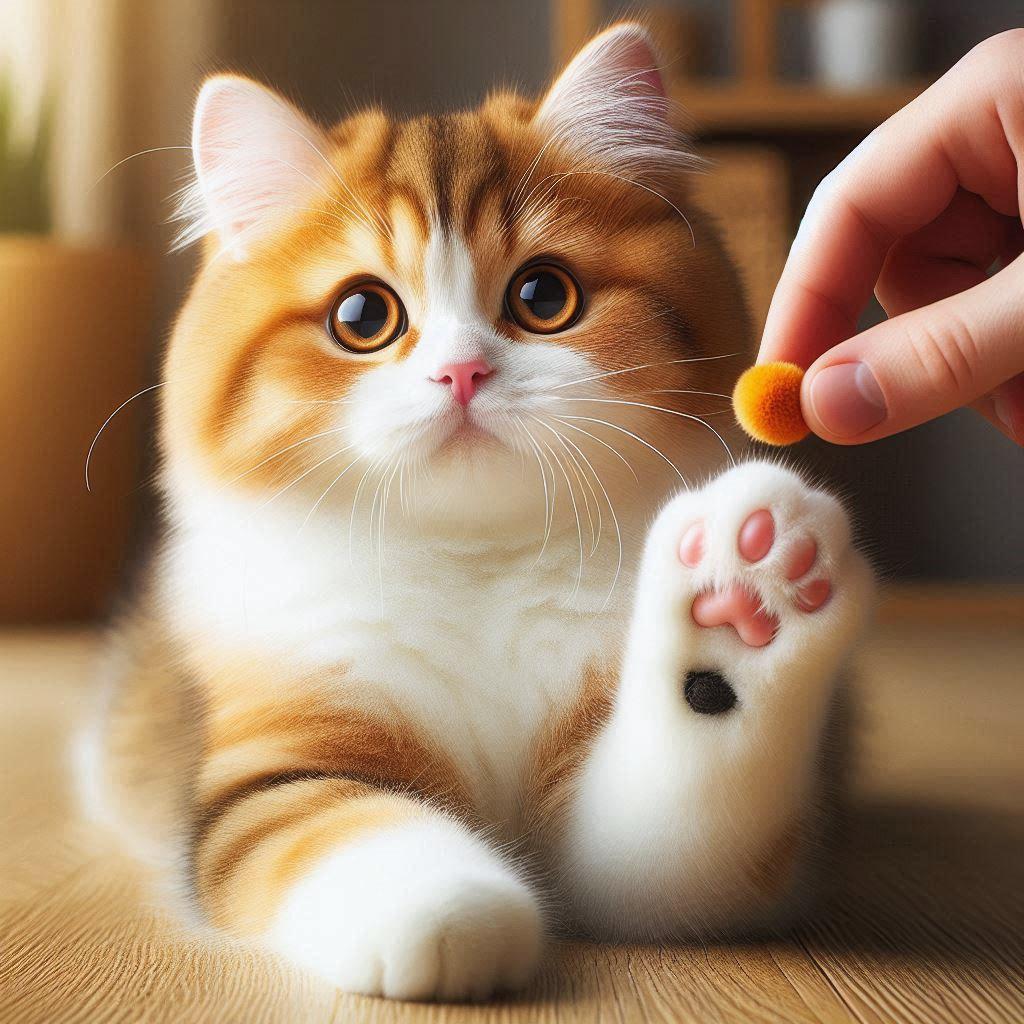 🐱 5 трюков с кошкой, которые вы можете разучить прямо сегодня: 🐾 Лапка: как научить кошку давать лапу