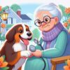 🐶 Собаки помогают пожилым людям: как питомцы приносят радость и здоровье